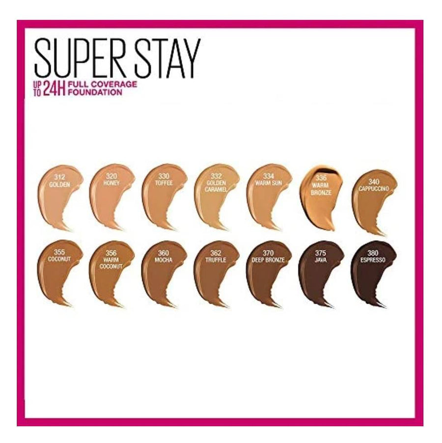 MAYBELLINE SUPERSTAY FULL COVERAGE FOUNDATION –